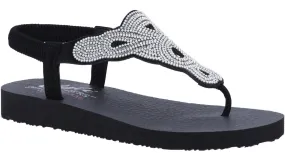 Skechers 119655 Meditation Pearl Perfection Womens Toe Post Sandal