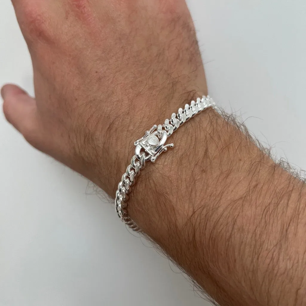 Solid Silver Miami Cuban Bracelet (6.3MM)