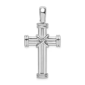 SS Polished Endcap Solid Cross