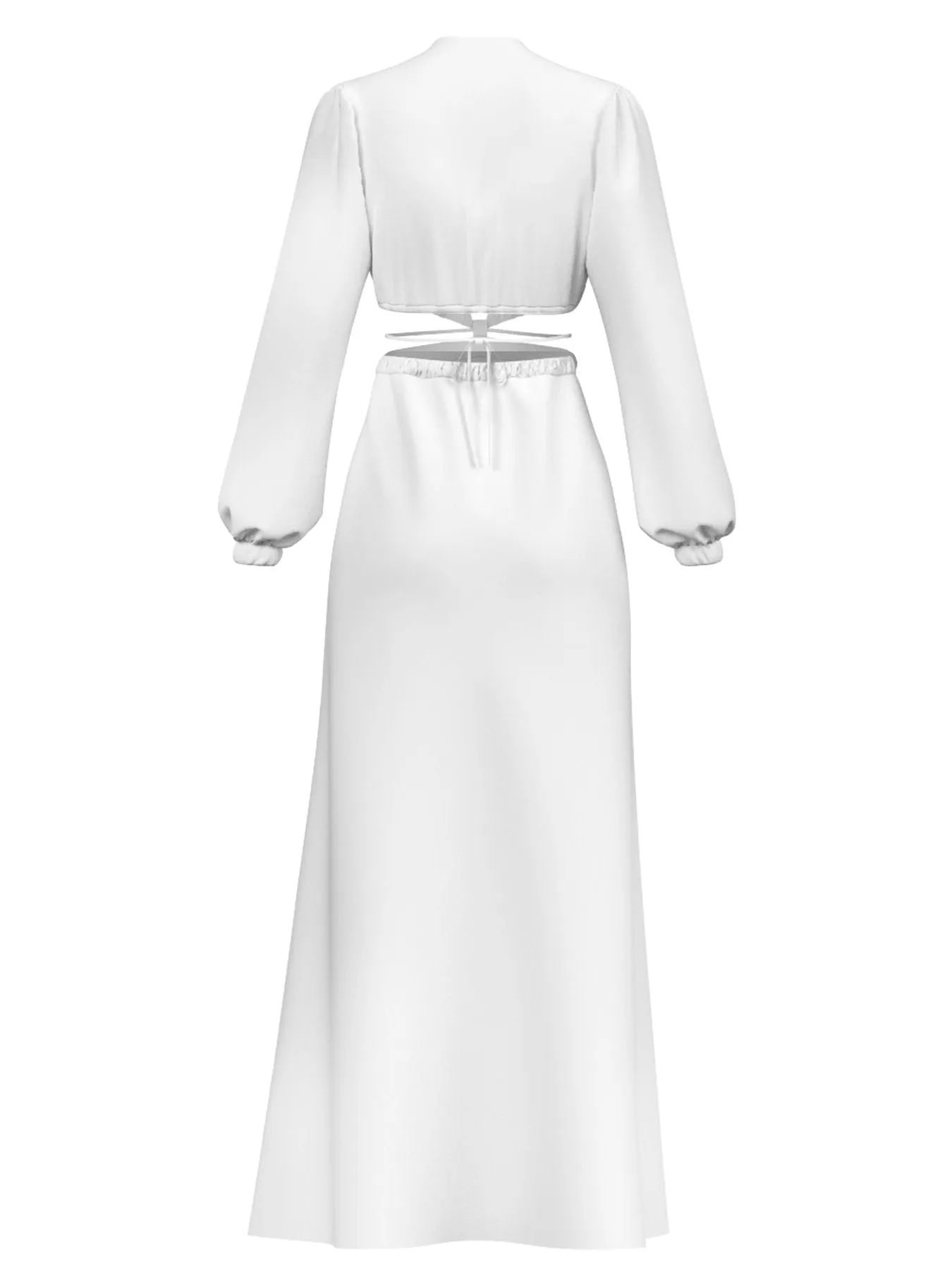 Sustainable Amal Dress - Solid Blanc