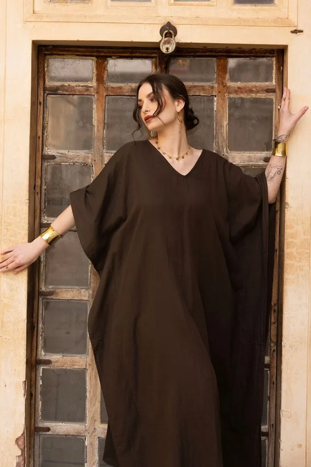 Tabitha Maxi Kaftan - Brown