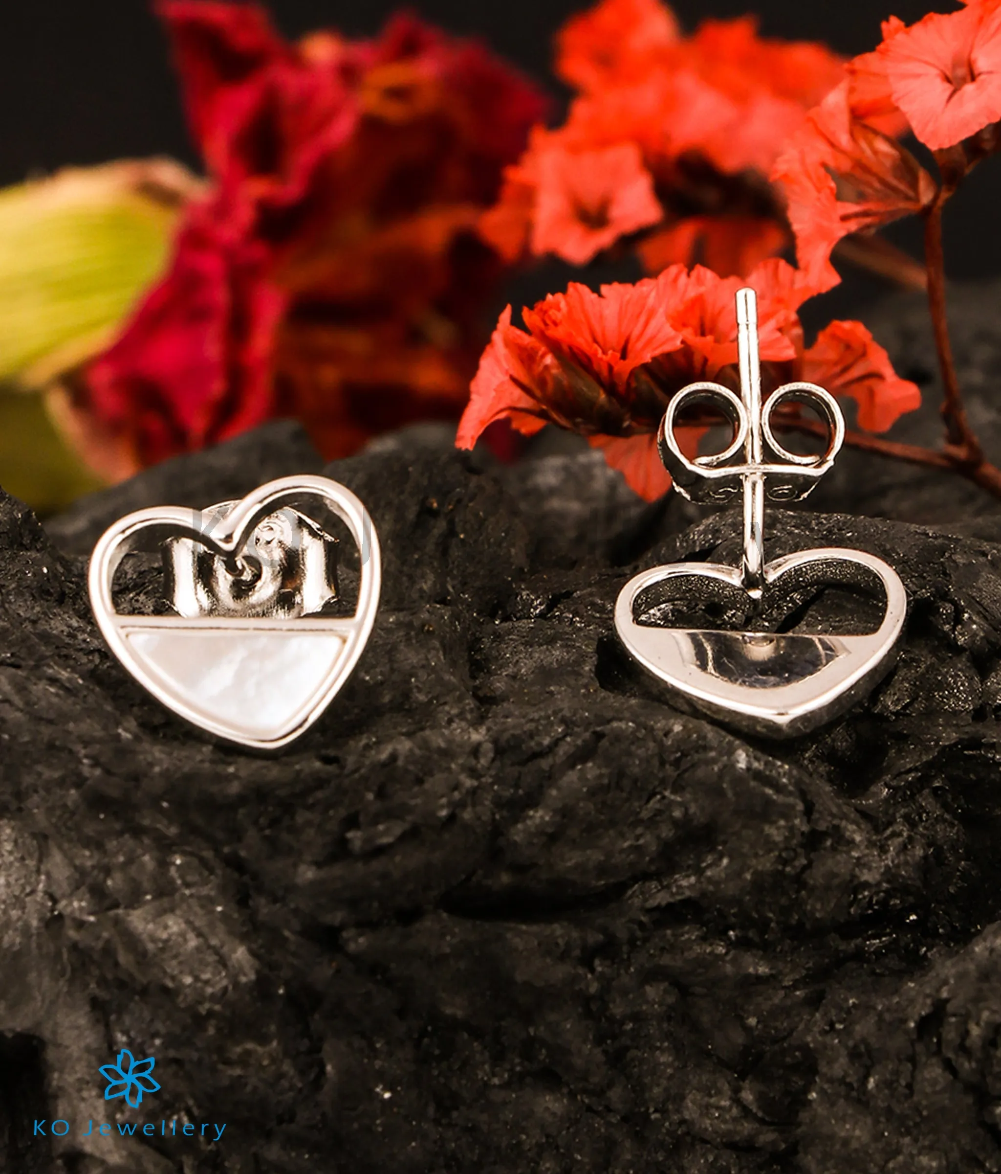 The True Heart Silver Earrings