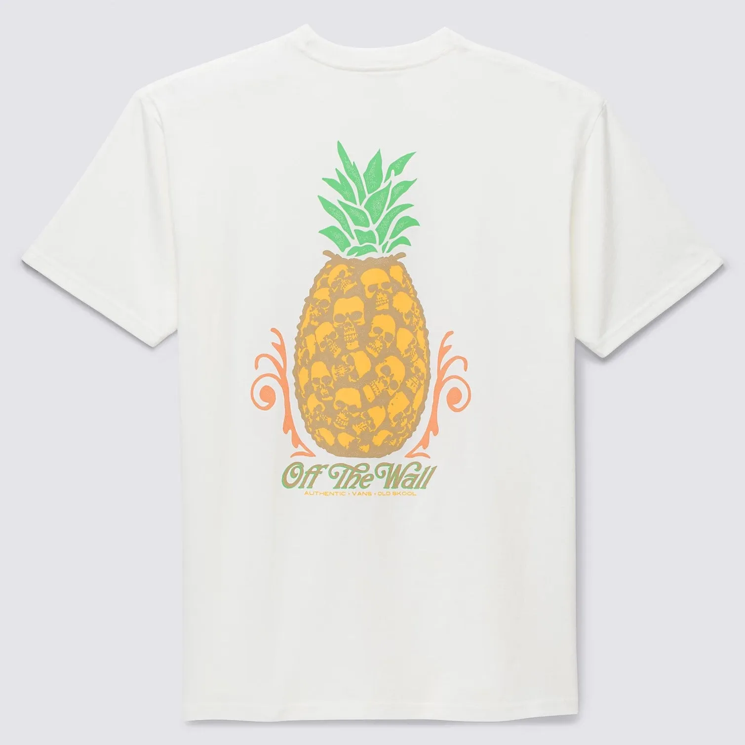 VANS Pineapple Skull Graphic T-Shirt - Cream