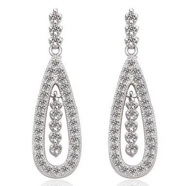 Wedding Drop Earrings-Christy