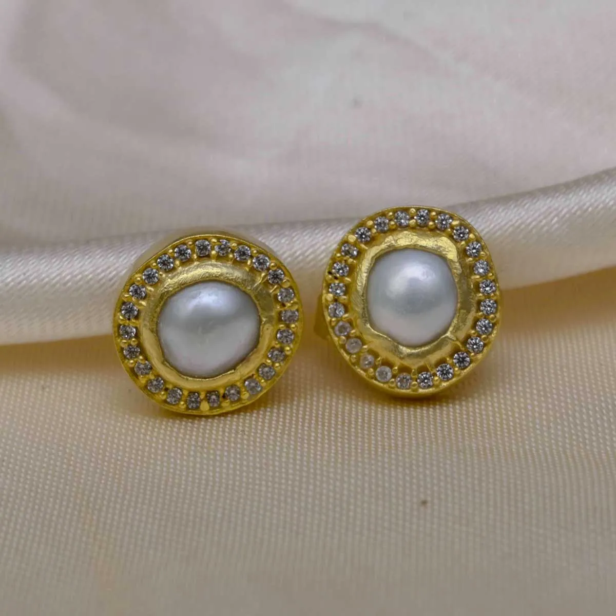 Witty and Wise Baroque Pearl Earrings