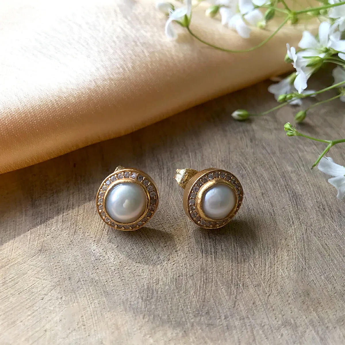 Witty and Wise Baroque Pearl Earrings